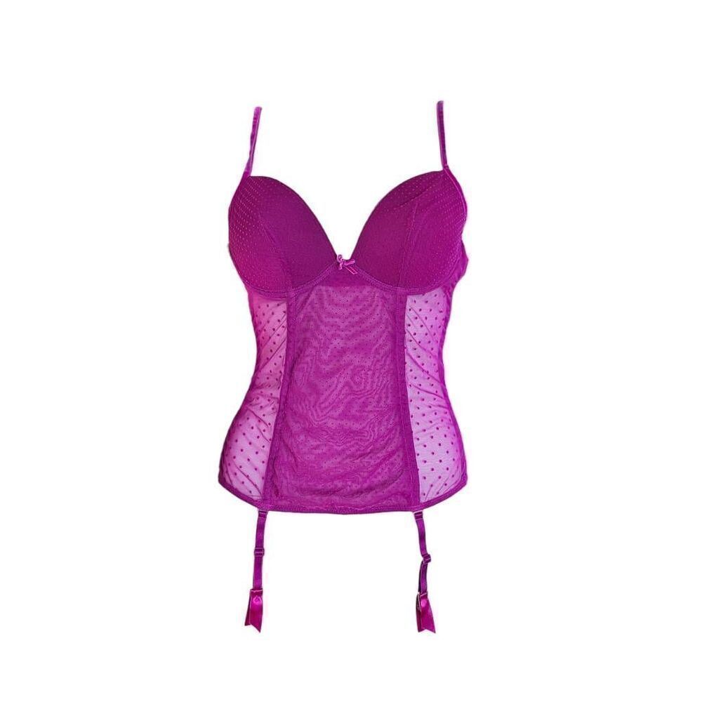 coquette velvet mesh corset top